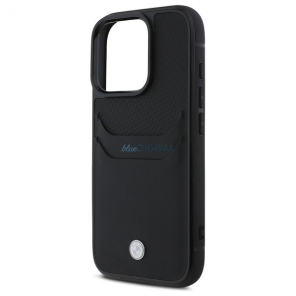 BMW BMHCP16X22RSEPK Carcasă din piele pentru iPhone 16 Pro Max - negru