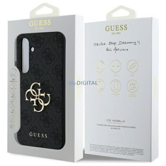 Guess GUHCS24FE4GMGGR 4G Big Metal Logo caz greu Samsung Galaxy S24 FE - negru