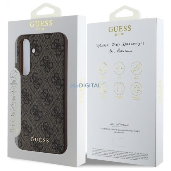 Guess GUHCS24FEG4GFBR 4G Metal Gold Logo caz greu Samsung Galaxy S24 FE - maro