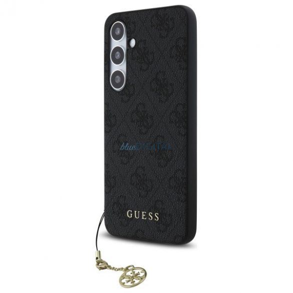 Guess GUHCS24FEGF4GGR 4G Charms Collection husă tare Samsung Galaxy S24 FE - negru