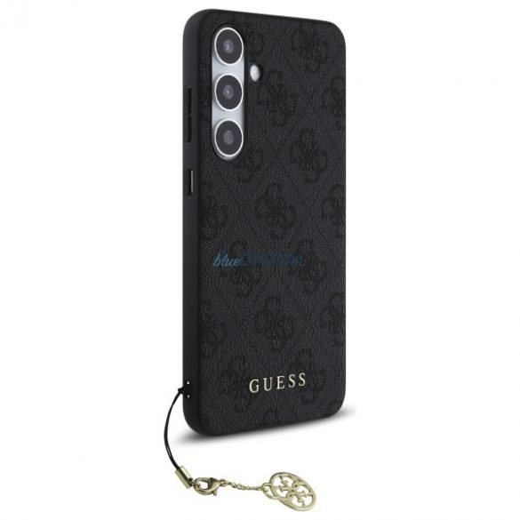 Guess GUHCS24FEGF4GGR 4G Charms Collection husă tare Samsung Galaxy S24 FE - negru