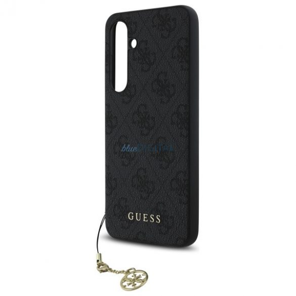 Guess GUHCS24FEGF4GGR 4G Charms Collection husă tare Samsung Galaxy S24 FE - negru