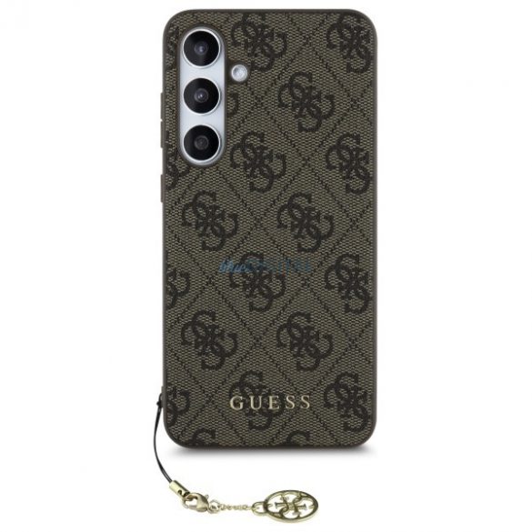 Guess GUHCS24FEGF4GBR 4G Charms Collection husă tare Samsung Galaxy S24 FE - maro