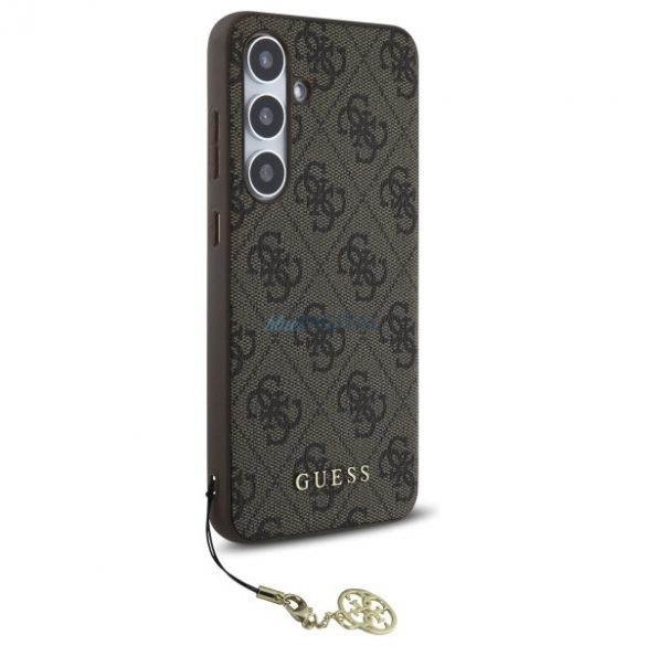 Guess GUHCS24FEGF4GBR 4G Charms Collection husă tare Samsung Galaxy S24 FE - maro