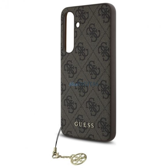 Guess GUHCS24FEGF4GBR 4G Charms Collection husă tare Samsung Galaxy S24 FE - maro