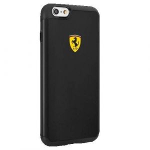 Ferrari Hard Husă FESPHCP6BK iPhone 6/6S husă rezistent la șocuri negru / negru