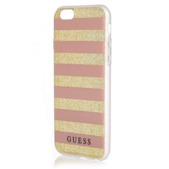 Guess GUHCP6STGPI Husă rigidă roz pentru iPhone 6/6S Husă 3D Ethnic Chic Stripes