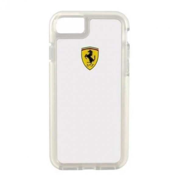 Carcasă rigidă Ferrari FEGLHCP7TR iPhone 7/8 SE 2020 / SE 2022, transparentă, antișoc