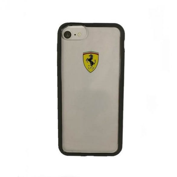 Carcasă rigidă Ferrari FEHCRFP7BK pentru iPhone 7/8 /SE 2020 / SE 2022 transparent/negru