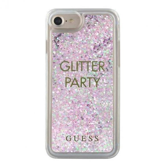 Guess GUHCP7GLUQPU iPhone 6/7/8 /SE 2020 / SE 2022 husă rigidă fioletowy/violet Husă Liquid Glitter Party