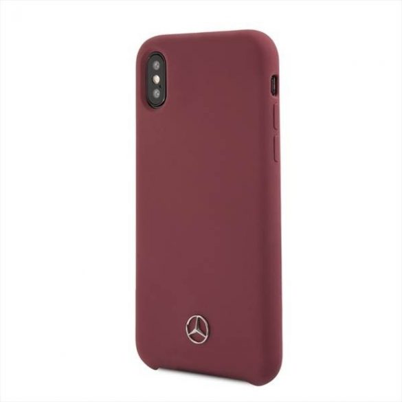 Mercedes MEHCPXSILRE husă rigidă pentru iPhone X/ Xs husă czerwony/roșie