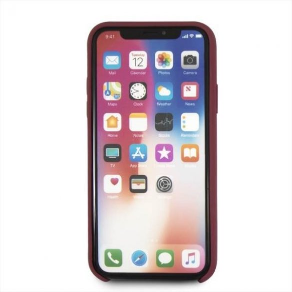 Mercedes MEHCPXSILRE husă rigidă pentru iPhone X/ Xs husă czerwony/roșie