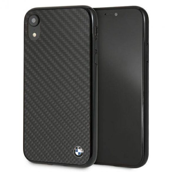 Etui hardcase BMW BMHCI61MBC iPhone Xr czarny/negru Siganture-Carbon