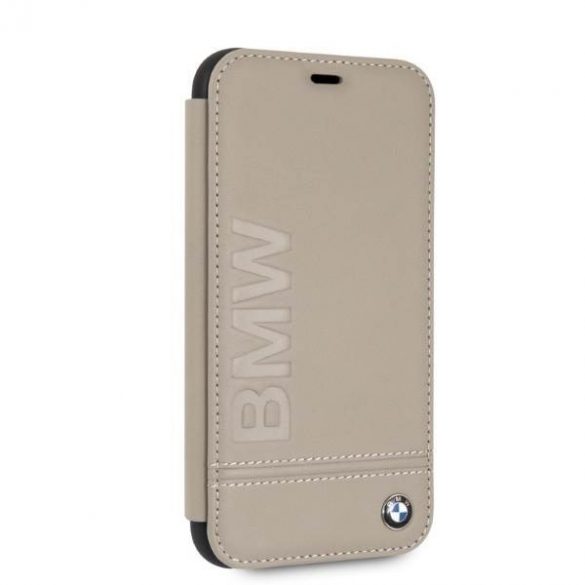 BMW BMFLBKI61LLST iPhone Xr book beżowy/taupe Logo Imprint husă