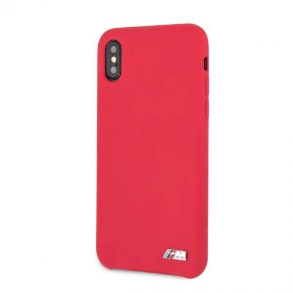 Etui hardcase BMW BMHCPXMSILRE iPhone X /Xs czerwony/red Silicone M Collection Husa