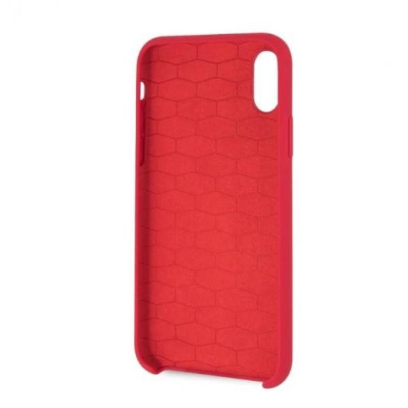 Etui hardcase BMW BMHCPXMSILRE iPhone X /Xs czerwony/red Silicone M Collection Husa