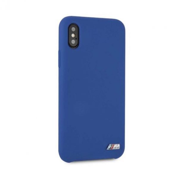 Etui hardcase BMW BMHCPXMSILNA iPhone X /Xs niebieski/navy Husa silicon M Collection