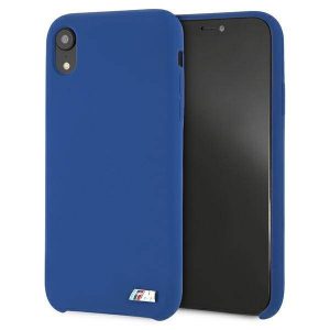 Etui BMW BMHCI61MSILNA iPhone Xr niebieski/navy hardcase Husă silicon M Collection