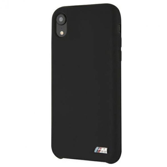 Etui BMW BMHCI61MSILBK Husă rigidă pentru iPhone Xr czarny/negru Husă silicon M Collection