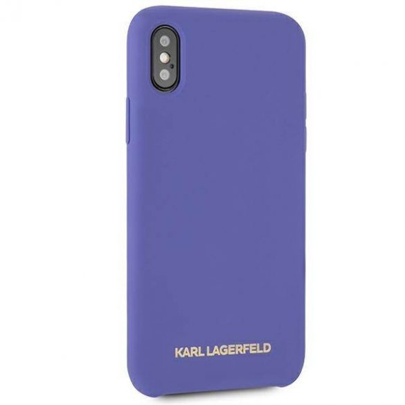 Karl Lagerfeld KLHCPXSLVOG iPhone X/Xs hardcase fioletowy/violet Husă din silicon