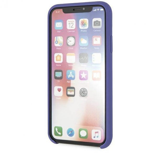 Karl Lagerfeld KLHCPXSLVOG iPhone X/Xs hardcase fioletowy/violet Husă din silicon