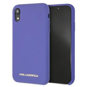 Karl Lagerfeld KLHCI61SLVOG iPhone Xr hardcase fioletowy/violet Husă din silicon