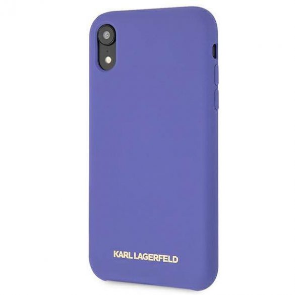 Karl Lagerfeld KLHCI61SLVOG iPhone Xr hardcase fioletowy/violet Husă din silicon