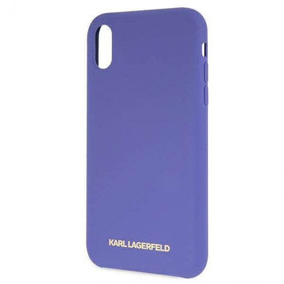 Karl Lagerfeld KLHCI61SLVOG iPhone Xr hardcase fioletowy/violet Husă din silicon