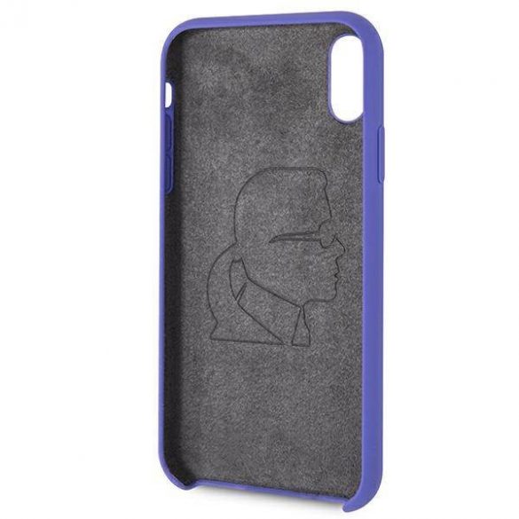 Karl Lagerfeld KLHCI61SLVOG iPhone Xr hardcase fioletowy/violet Husă din silicon