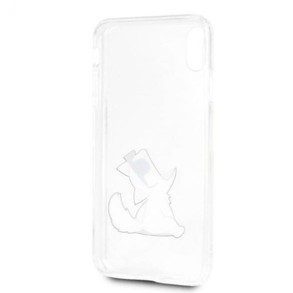 Karl Lagerfeld KLHCI65CFNRC Husă rigidă pentru iPhone Xs Max Husă Choupette Fun transparentă