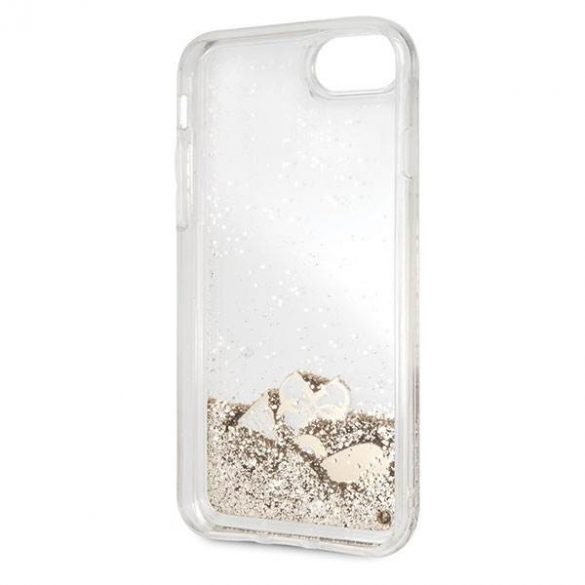 Guess GUHCI8GLHFLGO iPhone 7/8/SE 2020 /SE 2022 auriu/złoty husă rigidă Husă Glitter Hearts