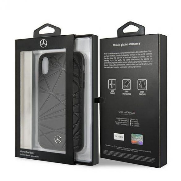 Mercedes MEPERHCI61QGLBK Husă Twister pentru iPhone Xr czarny/negru