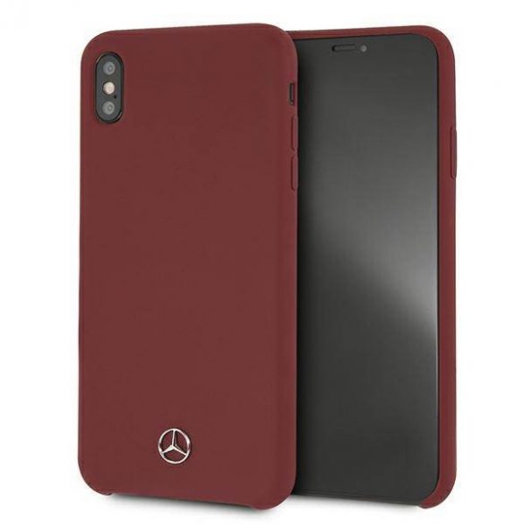 Mercedes MEHCI65SILRE iPhone Xs Max husă rigidă roșie/czerwony Silicone Line