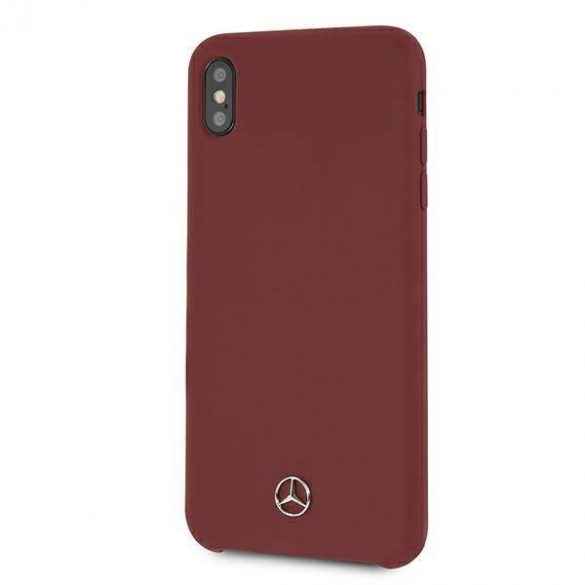 Mercedes MEHCI65SILRE iPhone Xs Max husă rigidă roșie/czerwony Silicone Line