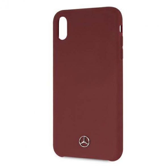 Mercedes MEHCI65SILRE iPhone Xs Max husă rigidă roșie/czerwony Silicone Line