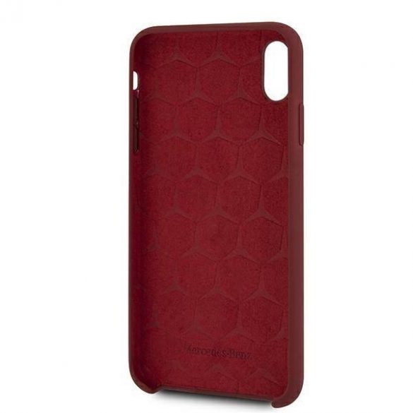 Mercedes MEHCI65SILRE iPhone Xs Max husă rigidă roșie/czerwony Silicone Line