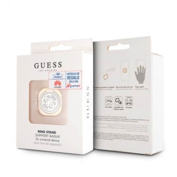 Guess Suport inel GURSEQGBK auriu-negru /gold & negru 4G husă