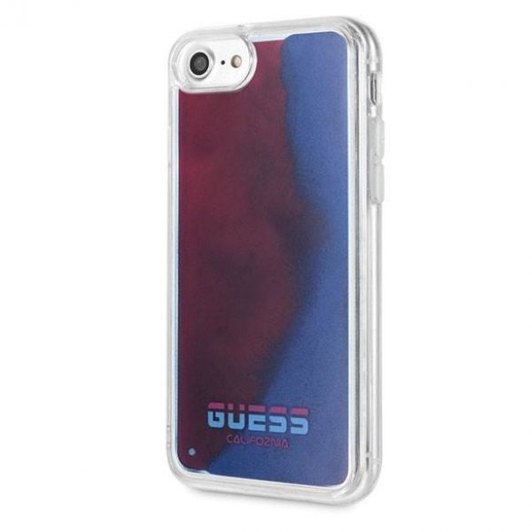 Guess GUHCI8GLCRE husă rigidă pentru iPhone 7/8/SE 2020 czerwony/roșu California Glow in the dark husă