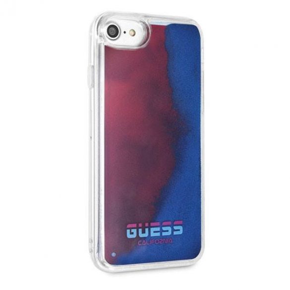 Guess GUHCI8GLCRE husă rigidă pentru iPhone 7/8/SE 2020 czerwony/roșu California Glow in the dark husă