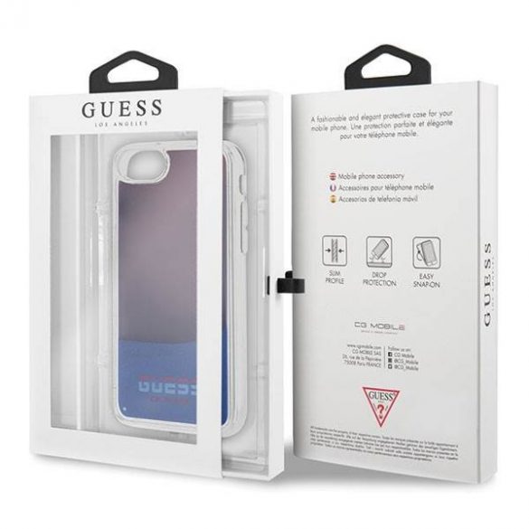 Guess GUHCI8GLCRE husă rigidă pentru iPhone 7/8/SE 2020 czerwony/roșu California Glow in the dark husă