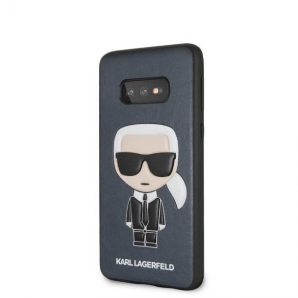 Karl Lagerfeld KLHCS10LIKPUBL S10e G970 carcasă rigidă granatow/bleumarin Carcasă emblematică Karl în relief