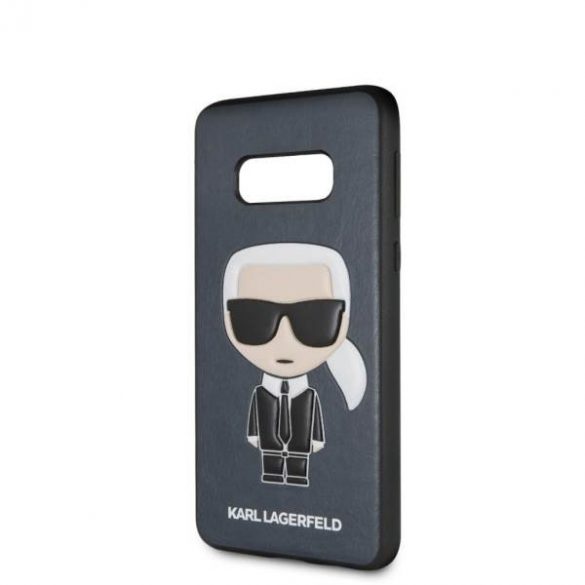 Karl Lagerfeld KLHCS10LIKPUBL S10e G970 carcasă rigidă granatow/bleumarin Carcasă emblematică Karl în relief