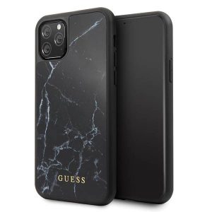 Husă Guess GUHCN58HYMABK pentru iPhone 11 Pro, neagră/marmură