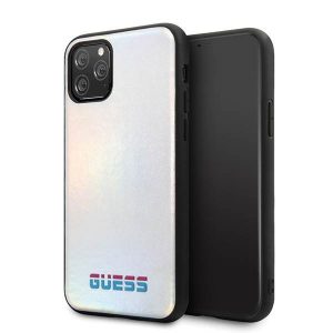 Guess GUHCN58BLD iPhone 11 Pro husă rigidă/argintie Husă iridescentă