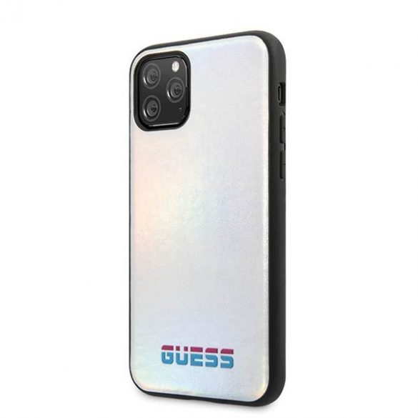 Guess GUHCN58BLD iPhone 11 Pro husă rigidă/argintie Husă iridescentă