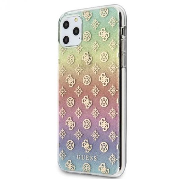 Husă rigidă multicoloră Guess GUHCN65PEOML pentru iPhone 11 Pro Max Husă bujor irisată 4G