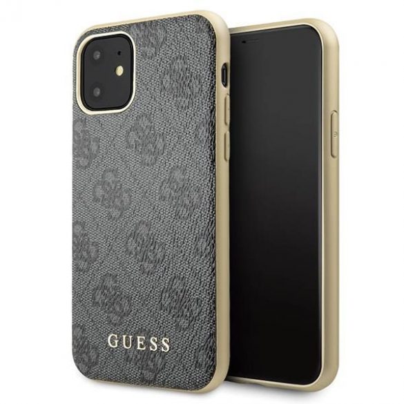 Guess GUHCN61G4GG iPhone 11 6,1" / Xr gri/gri husă greu 4G Collection husă