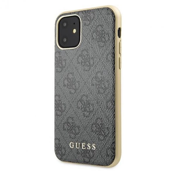 Guess GUHCN61G4GG iPhone 11 6,1" / Xr gri/gri husă greu 4G Collection husă