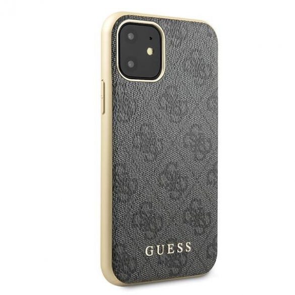 Guess GUHCN61G4GG iPhone 11 6,1" / Xr gri/gri husă greu 4G Collection husă