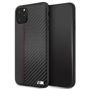 Etui hardcase BMW BMHCN65MCARBK iPhone 11 Pro Max czarny/negru PU Carbon